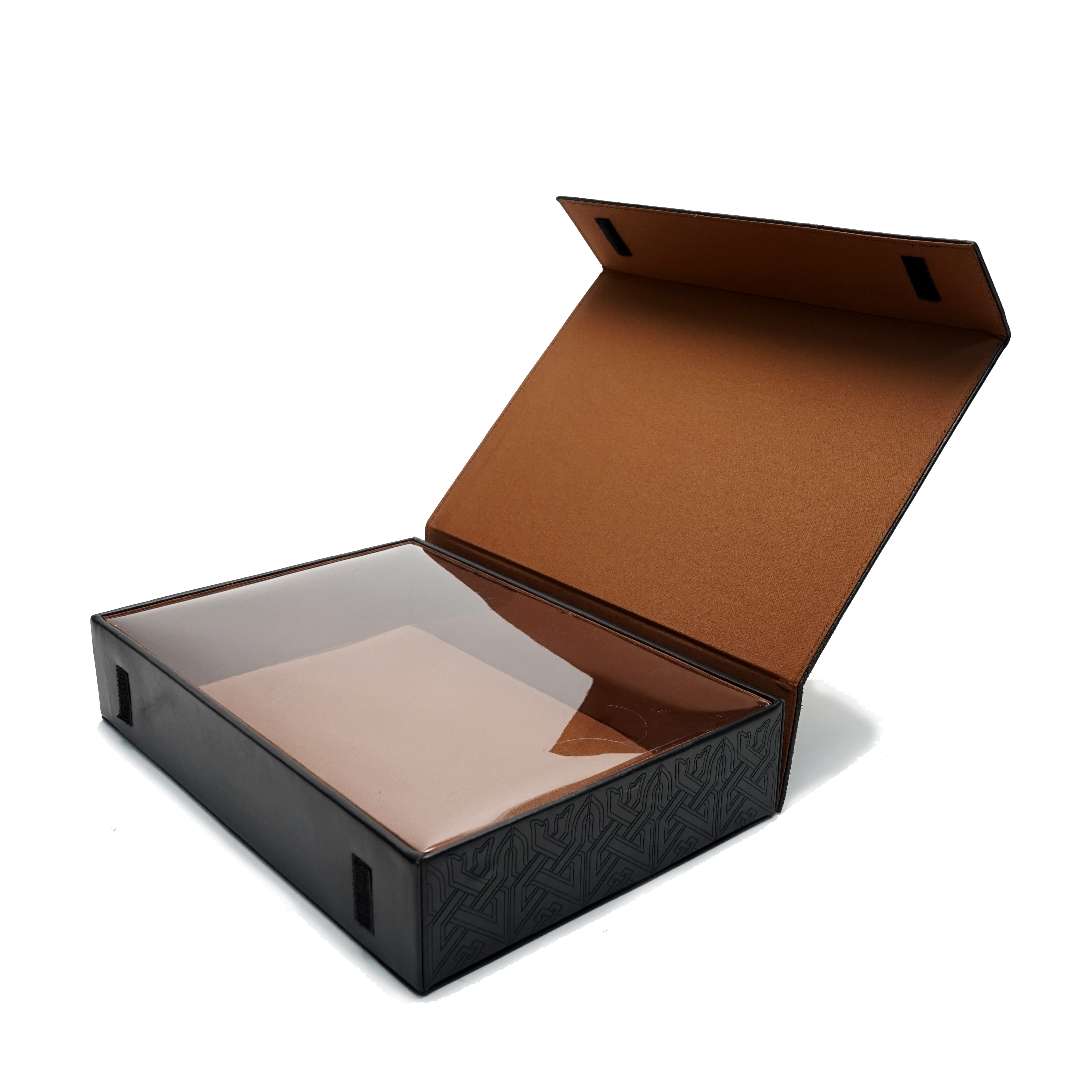 Covered folding box